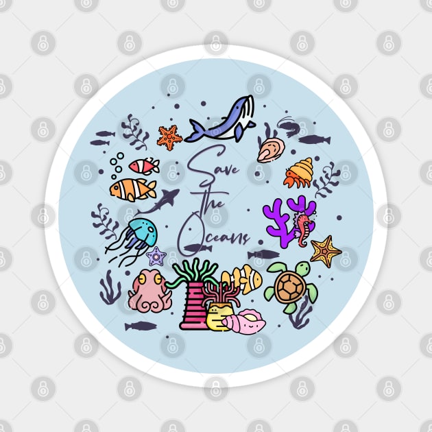 Save the Ocean Magnet by HolidayBug
